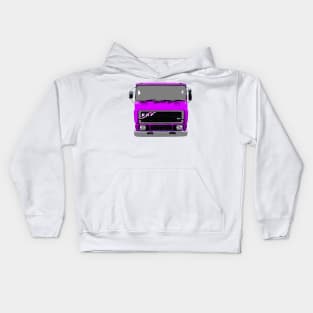 ERF E6 1980s classic heavy lorry purple Kids Hoodie